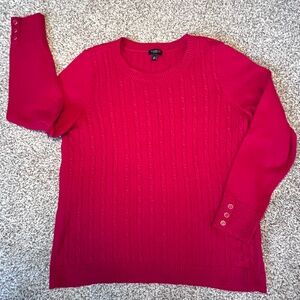 Talbots Red Crew Neck Sweater